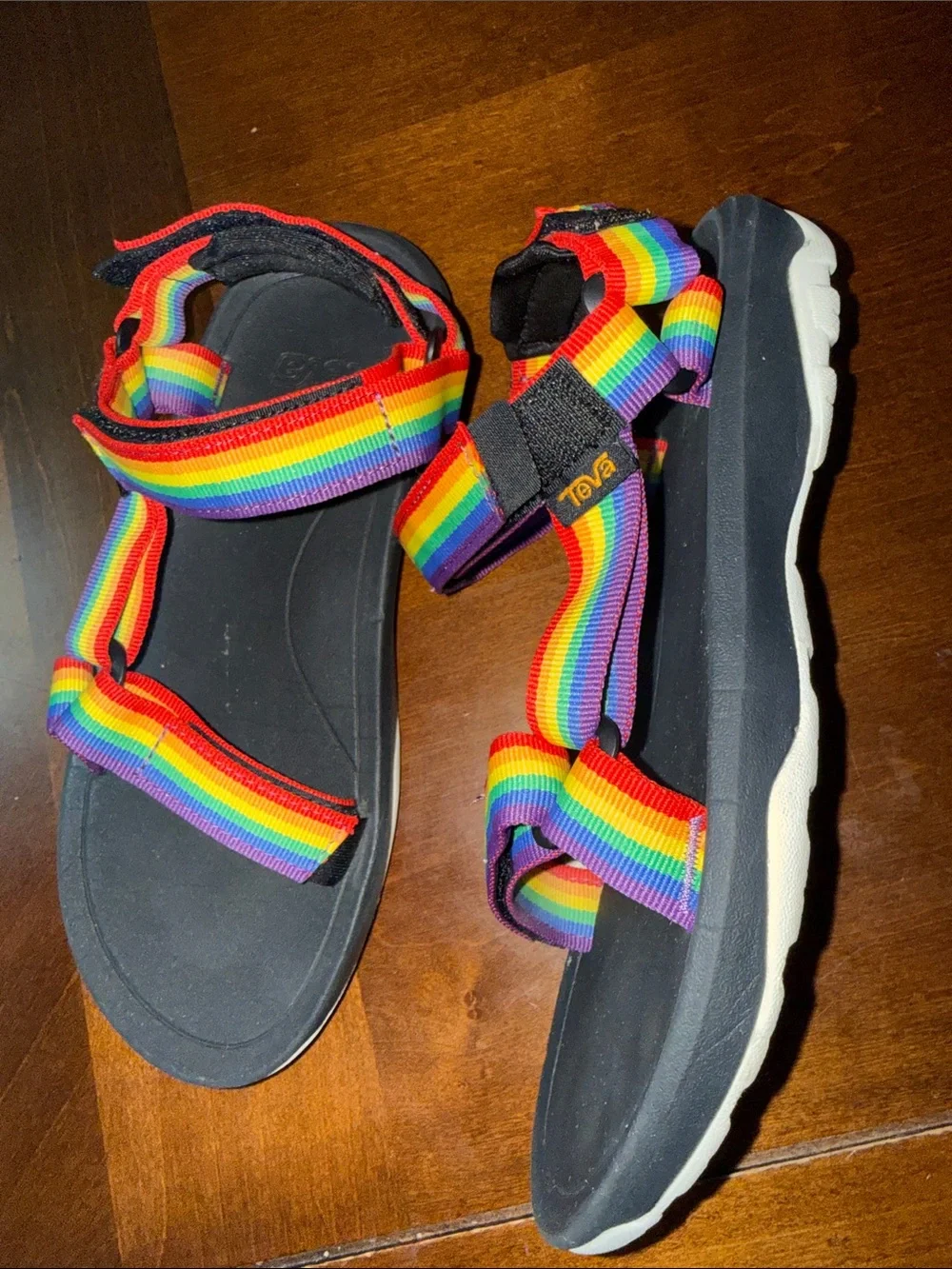 Youth Teva XLT 2 Rainbow 🌈 Sandals Sz 6 - Picture 4 of 6